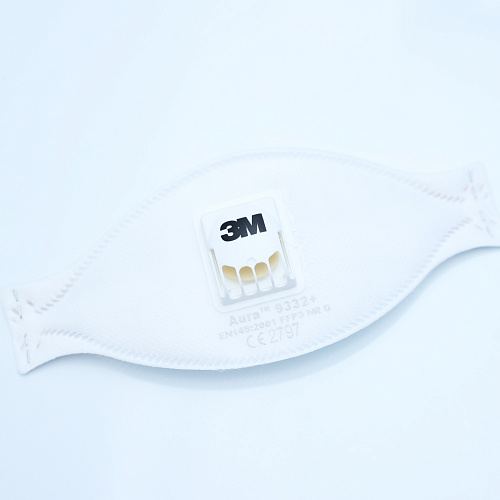 Полумаска фильтрующая 3М Aura модель 9332+ класс защиты FFP3 NR D Полумаска фильтрующая 3М Aura модель 9332+ класс защиты FFP3 NR D