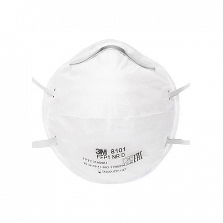 Полумаска модель 8101 класс защиты FFP1 NR D. (4 ПДК)