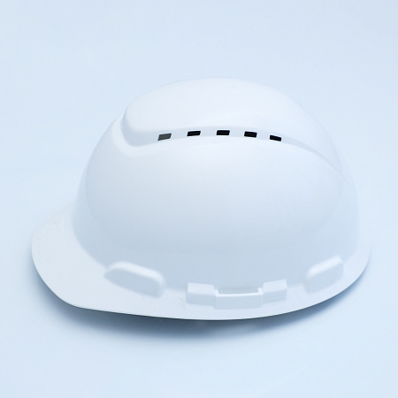 Каска защитная модель H-700N-VI, с вентиляцией. Белая. С храповиком