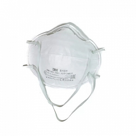 Полумаска фильтрующая 3М модель 8101 класс защиты FFP1 NR D