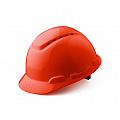 Каска защитная модель H-700N-RD, с вентиляцией. Красная. С храповиком