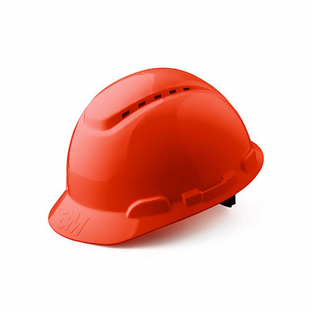 Каска защитная модель H-700N-RD, с вентиляцией. Красная. С храповиком