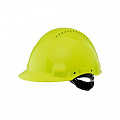 Каска защитная G3000CUV GB c вентиляцией, неоновая, c УФ-индикатором