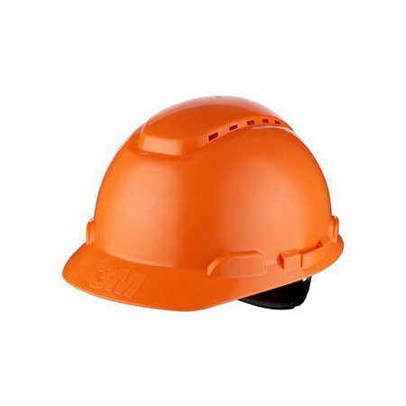 Каска защитная модель H-700N-OR, с вентиляцией. Оранжевая. С храповиком
