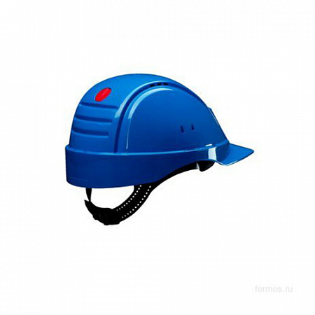 Каска защитная G2000CUV-BB синяя, с вентиляцией, с УФ-индикатором