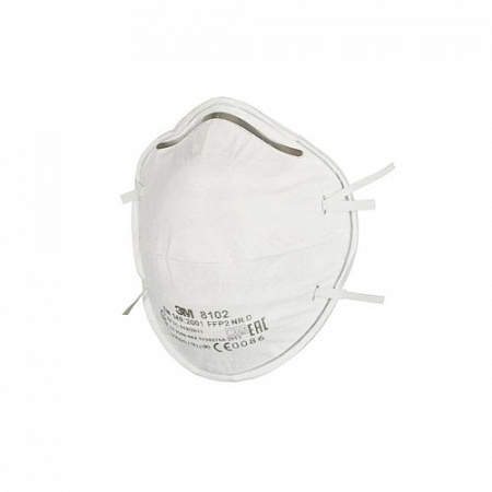 Полумаска фильтрующая 3М модель 8102 класс защиты FFP2 NR D