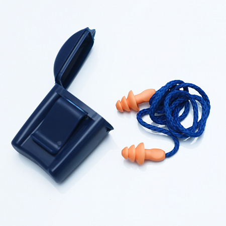 Противошумные вкладыши 1271 многоразовые со шнурком в контейнере